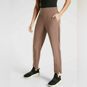 ATHLETA Brooklyn Ankle Jogger Travel Pant Hearth Rose Size 14P
